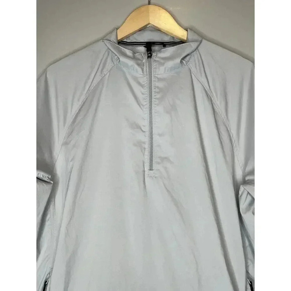 Adidas Climaproof Wind Gray Tracksuit Top Jacket 1/4 Zip Golf Vtg 2008 Mens Med - Picture 2 of 10